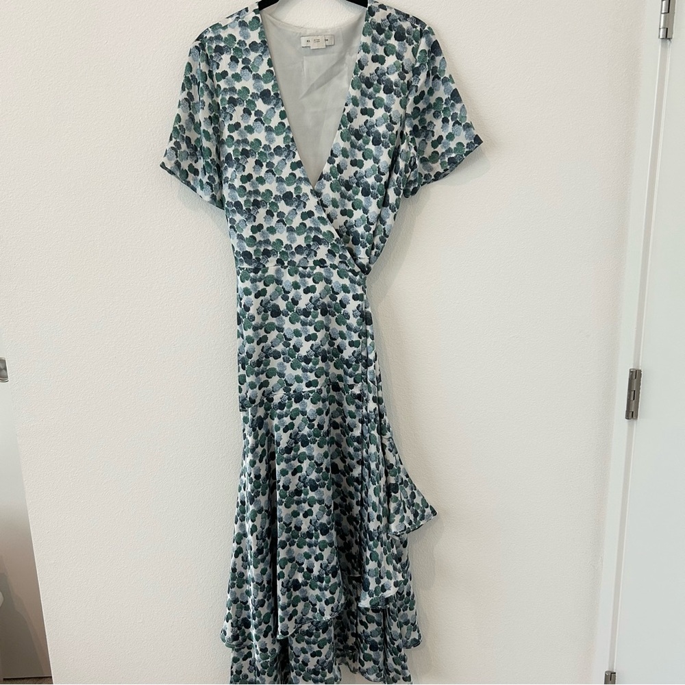 Club Monaco Zaydie Asymmetrical Wrap Dress